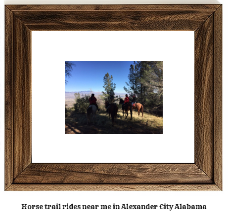 horse trail rides near me in Alexander City, Alabama